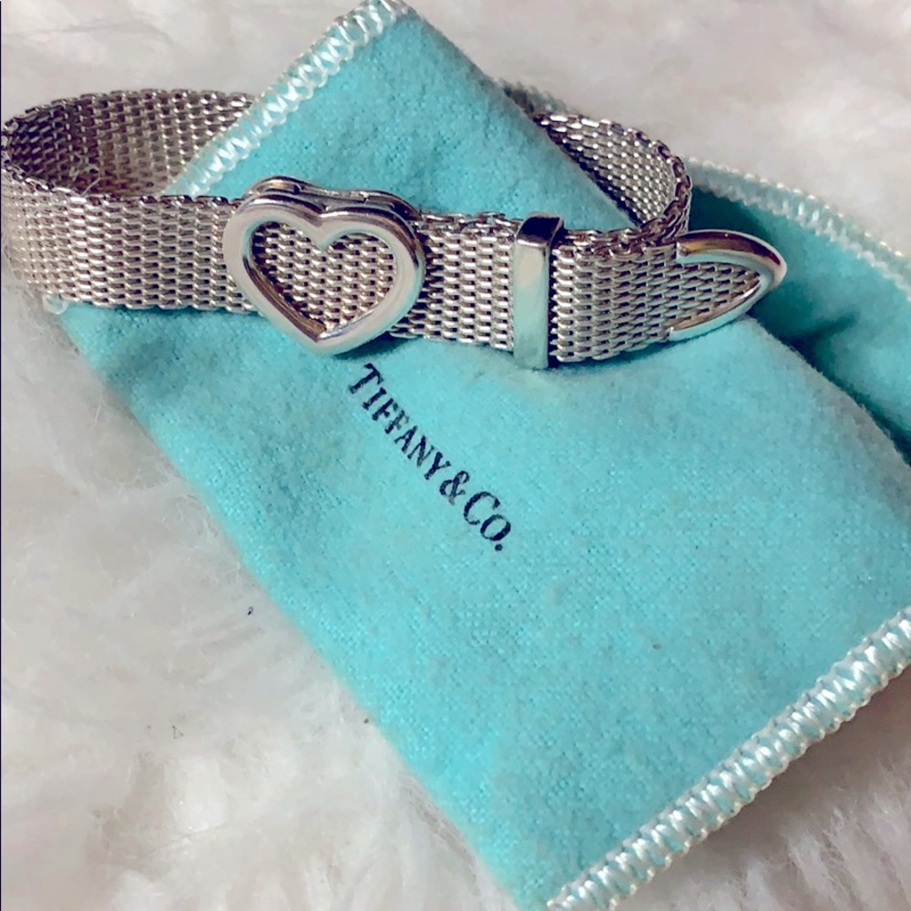Tiffany & Co. Authentic Heartbuckle Mesh Bracelet